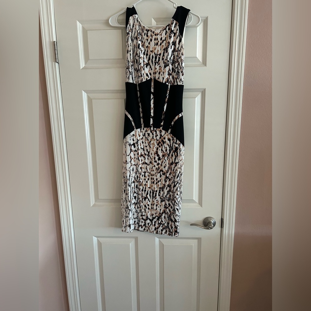 Bebe leopard dress
